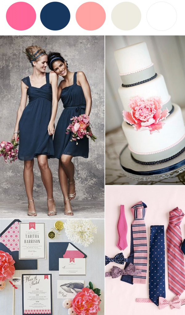 Now Trending Navy Blue and Pink The Perfect Palette