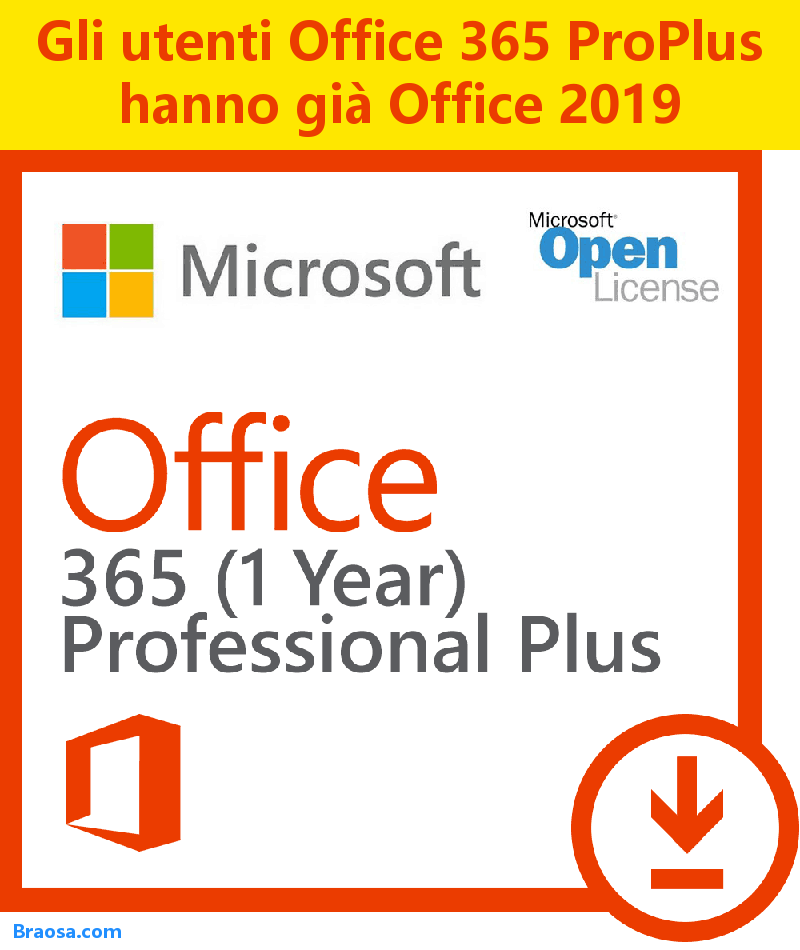 Gli utenti di Office 365 ProPlus hanno già Office 2019
