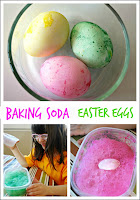 Baking Soda Easter Eggs - Try this fun way to decorate eggs using baking soda and vinegar.