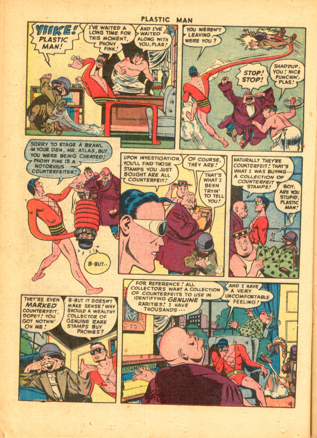 Read online Plastic Man (1943) comic -  Issue #9 - 18
