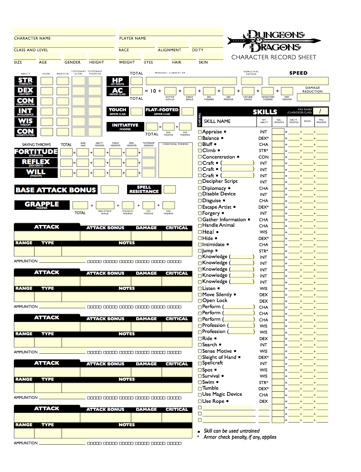 D D 3 5 Character Sheets Asherstamm S Blog