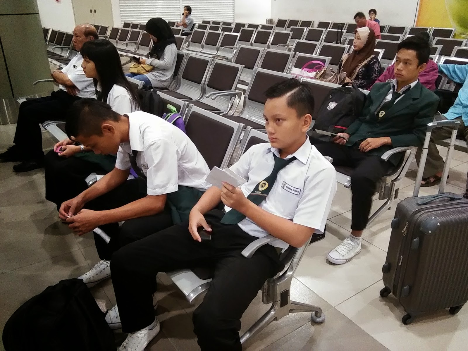 Pasukan LRK2014 Sarawak di Airport Sibu