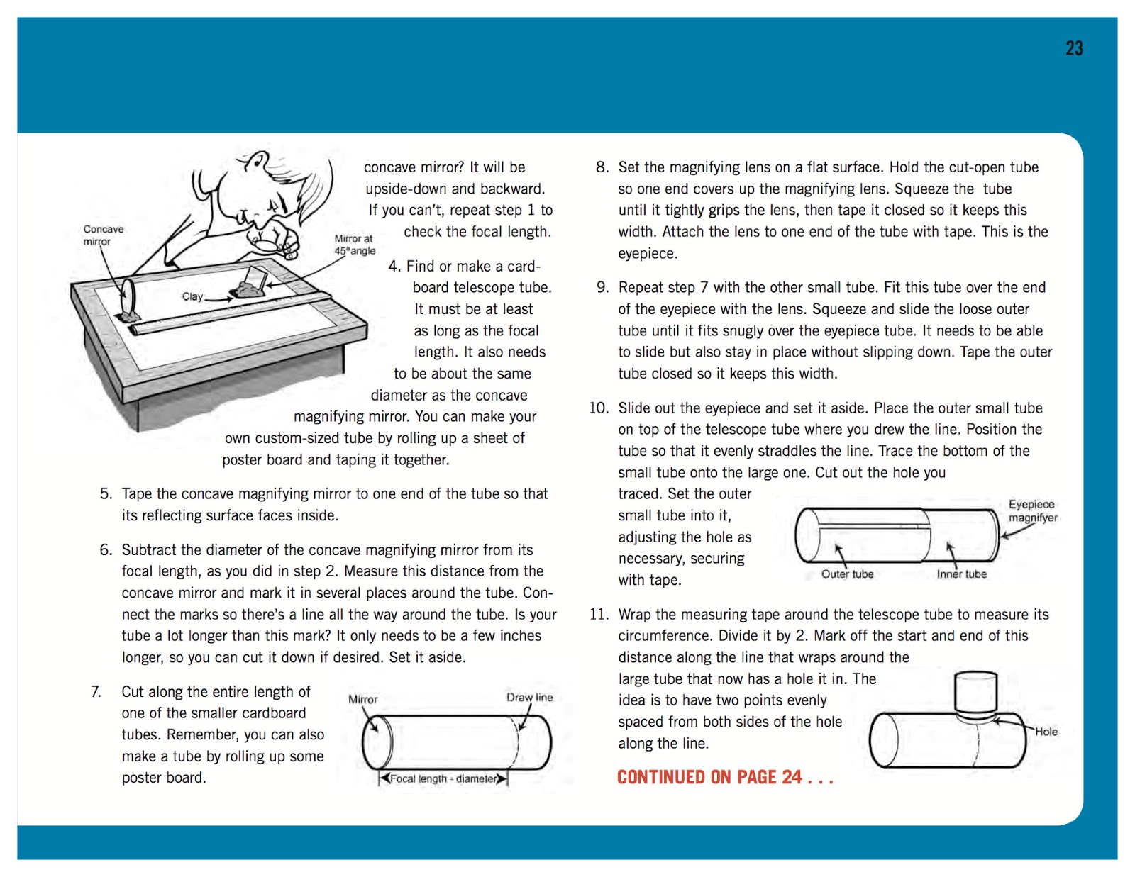 HANDSONBOOKS Info & Activities for Curious Kids Make a Telescope to