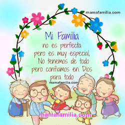 Mi familia es muy especial y no es perfecta pero así nos