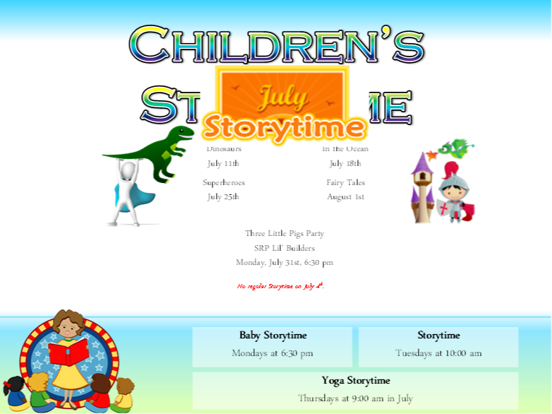 news-at-spencer-public-library-july-storytime-schedule
