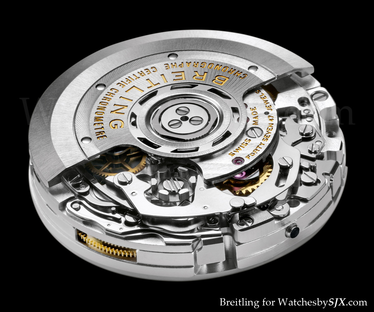 The Breitling B01 chronograph calibre