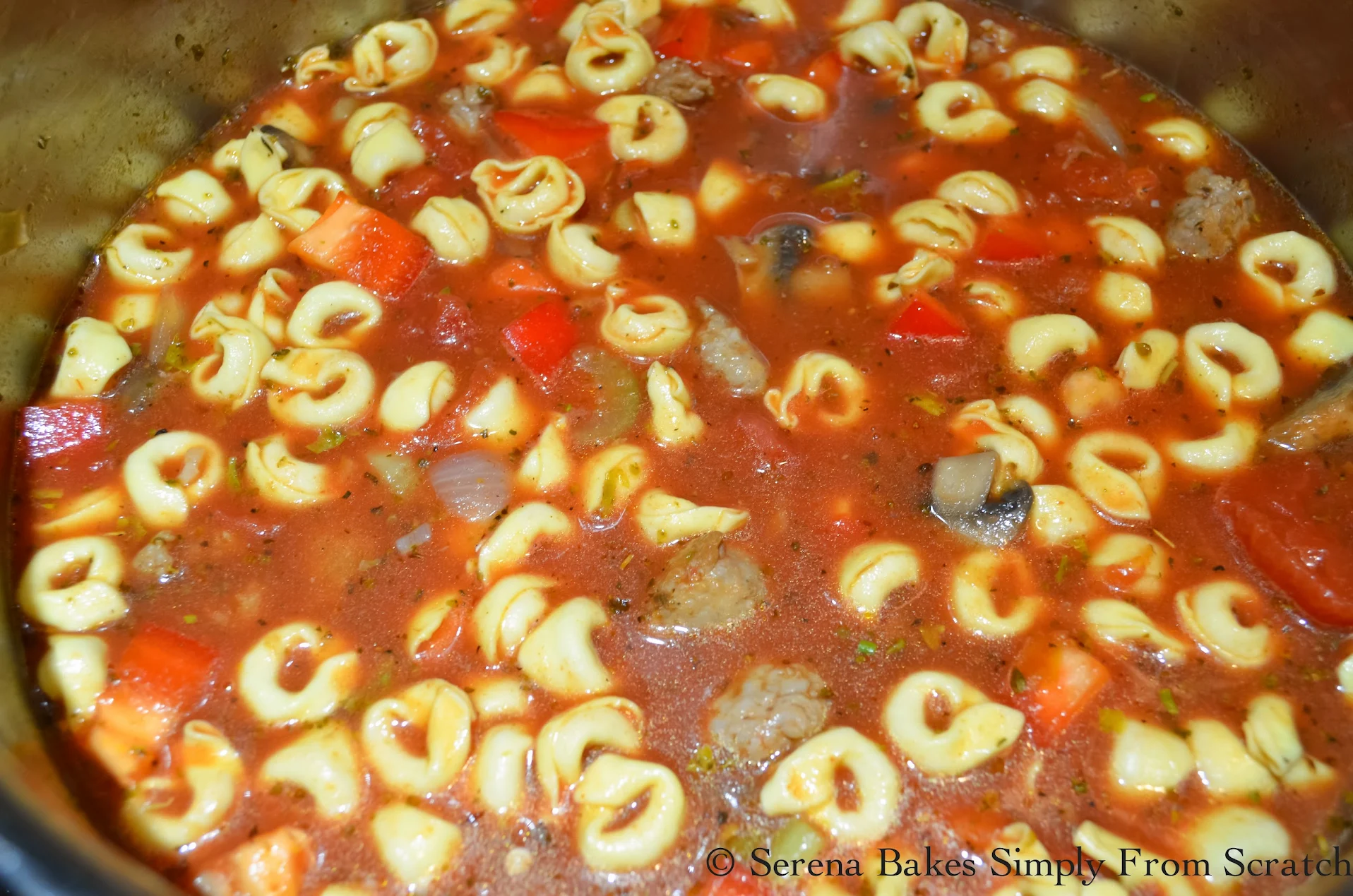 One-Pot-Tortellini-Sausage-Spinach-Artichokes-Tortellini-Garlic-Celery-Chicken-Stock-Honey-Salt-Pepper-Garlic-Powder-Italian-Seasoning.jpg