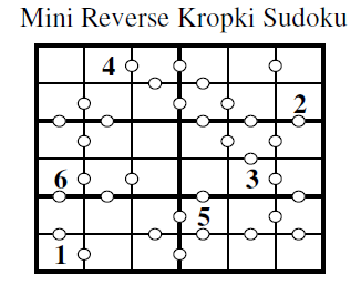 Reverse Kropki Sudoku (Mini Sudoku Series #8)