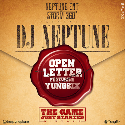 Dj Neptune - Open Letter (Cover) ft Yung6ix image