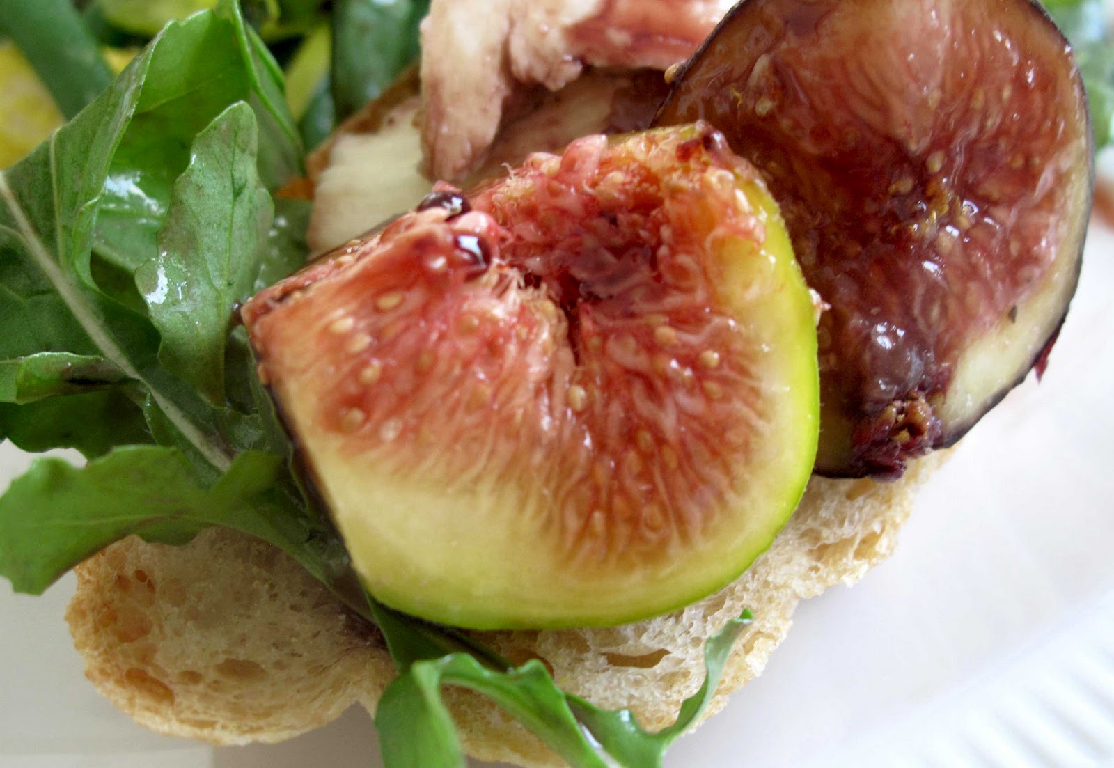 Black Pepper Plum Fresh fig, Parma ham, and Rocket salad with