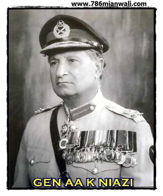 LIEUTENANT GENERAL AMIR ABDULLAH KHAN NIAZI -HJ, MC