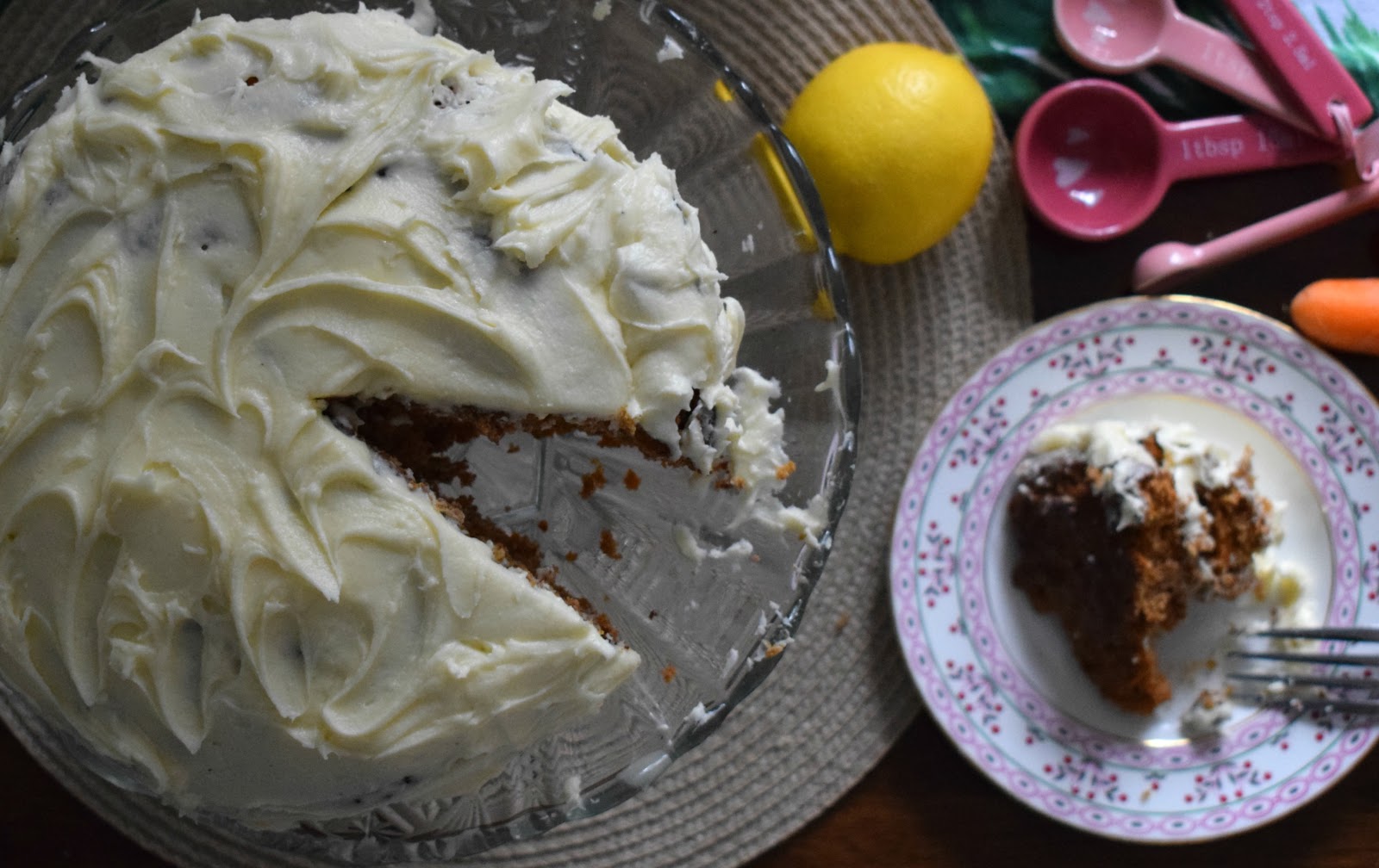 Vegan carrot cake with lemon buttercream recipe