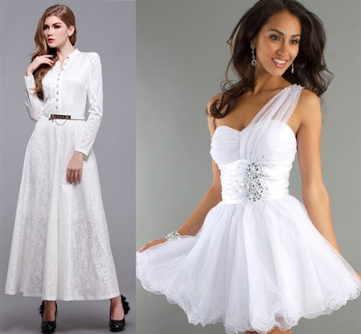 gaun dress pesta warna putih gaun dress pesta warna putih