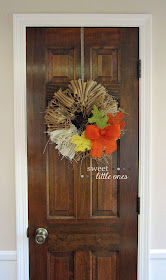 DIY Burlap Wreath - www.sweetlittleonesblog.com