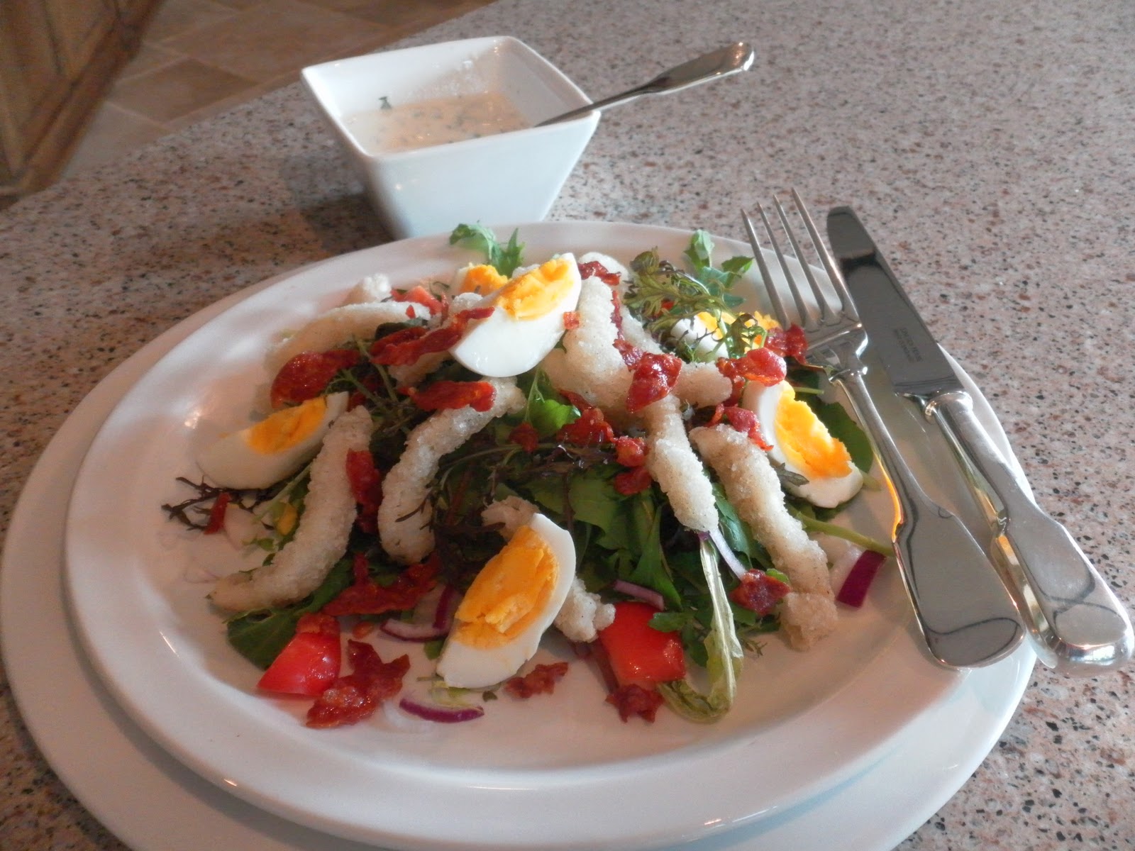 FLOWER POT KITCHEN: SALT & PEPPER SQUID SALAD