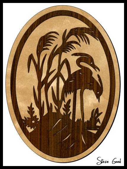 Birds of paradise scroll saw pattern