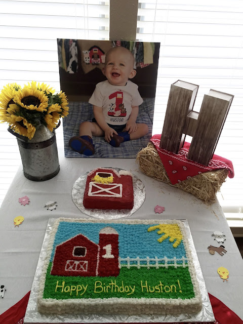 Barnyard Birthday Cake Farm Party Birthday Cake, Barn Smash Cake, Farm Cake Table