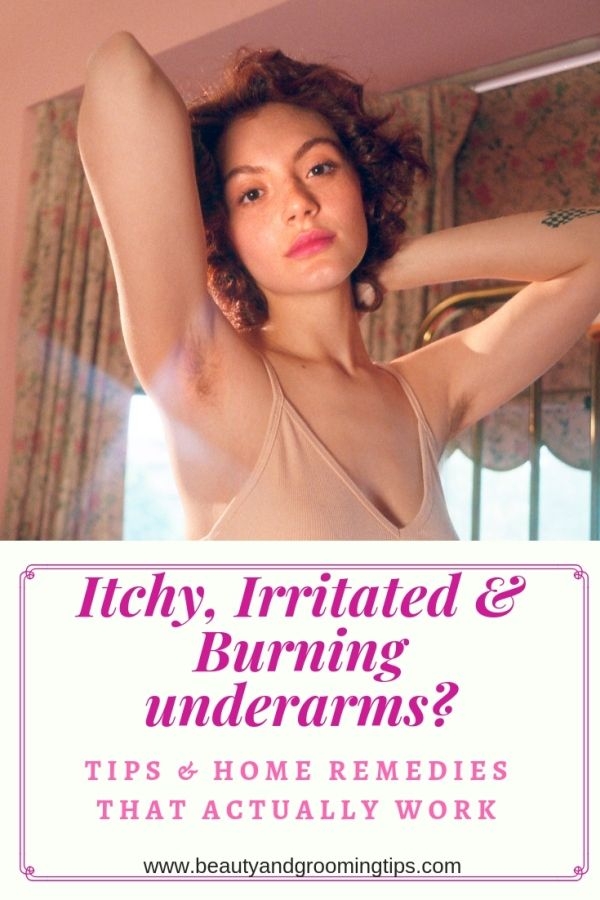 women bothered about itchy underarms