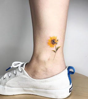 Sunflower Tattoo Ankle Flower Sunflower Be079703 Bekhauphindianews Com