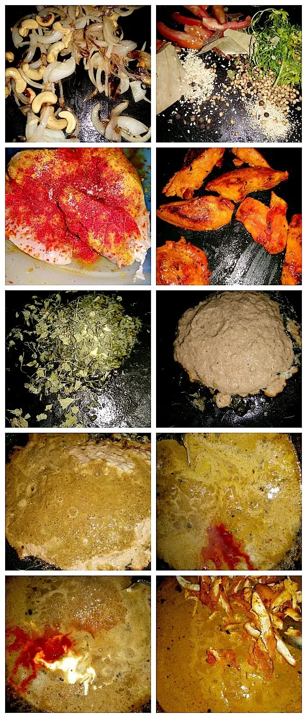 Step by Step Pictures of how to make Butter Chicken /Restaurant style Murgh Makhani