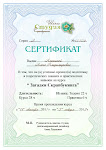 Мой сертификат об успешном окончании школы студии скрапбукинга.