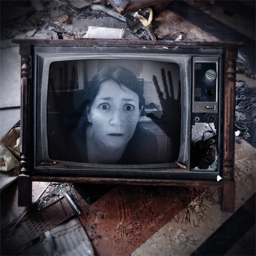 Photofunia TV Prisoner Horror Movie Frame Effect on Television