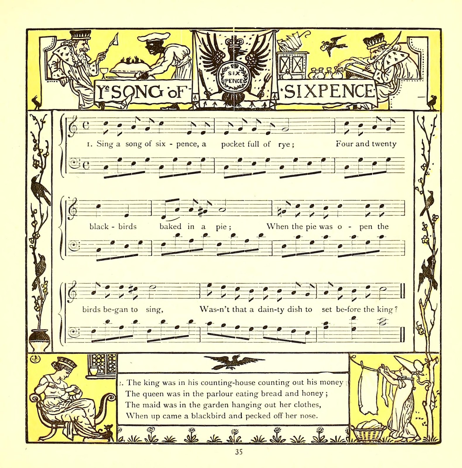He s singing a song. Sing a Song of Sixpence. Sing a Song of Sixpence a Pocket Full of Rye. Sing a Song of Song Ноты. Sing a Song of Sixpence перевод.