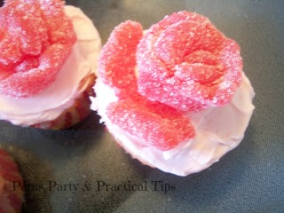 Rose Flower Cupcakes 