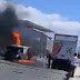 Φωτιά σε φορτηγάκι του Δήμου