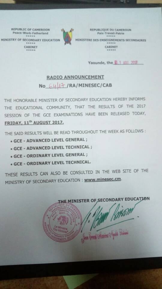 The Eye Newspaper 2017 GCE Advanced Level Technical GCE