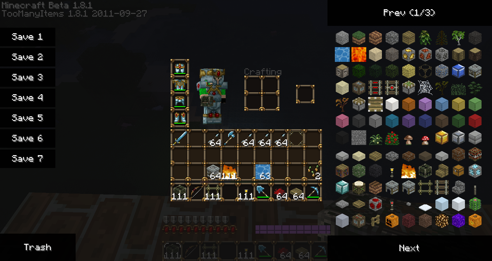 Minecraft Modları: Toomanyitems Modu 1.6.4