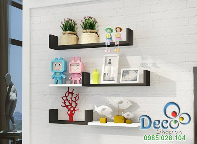 Kệ gỗ treo tường Deco KH23