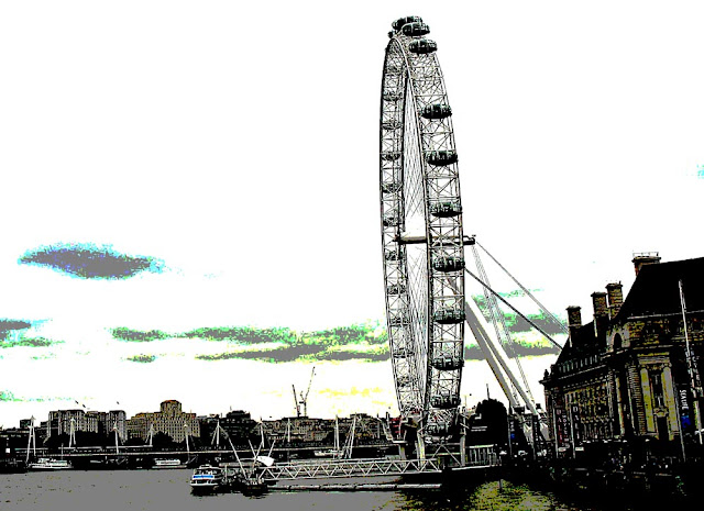 illustration of the iconic London Eye