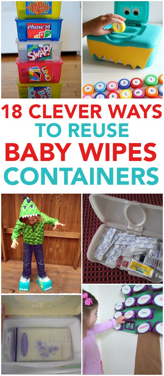 Moms Daily Diary Great ways to recycle baby wipe containers!
