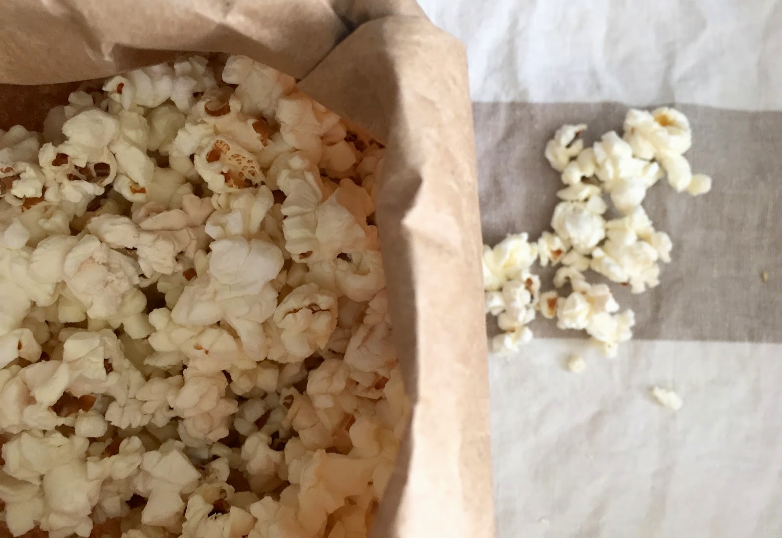 DIY Brown Bag Microwave Popcorn
