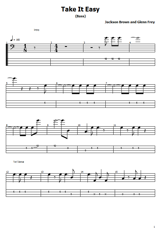 Take It Easy Tabs The Eagles. How To Play Take It Easy On Guitar Tabs & Sheet Online 