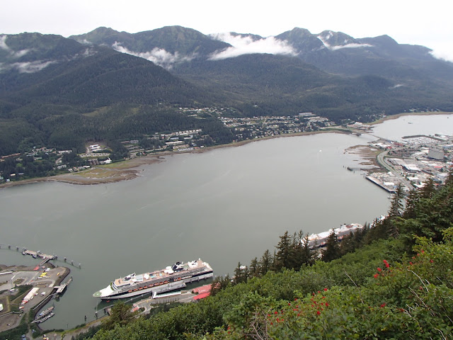 Gastineau Channel, Douglas, and Juneau from Mt Roberts
