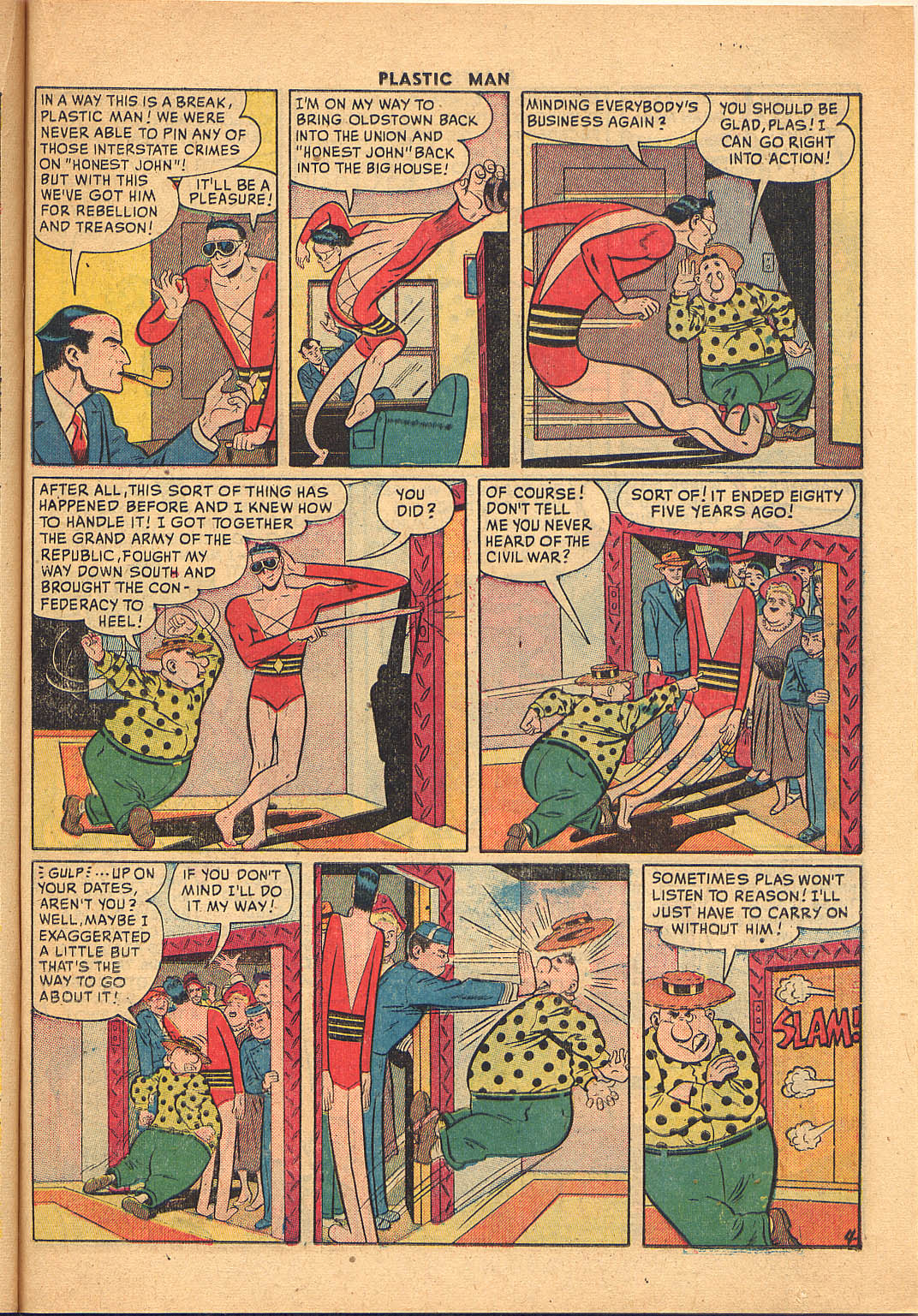 Read online Plastic Man (1943) comic -  Issue #26 - 29