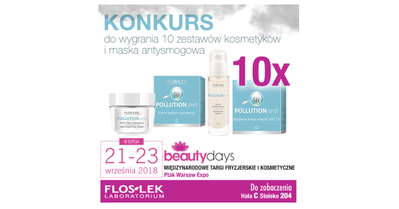 Wygraj zestaw kosmetyków Floslek POLLUTION anti i maskę antysmogową Konkurs