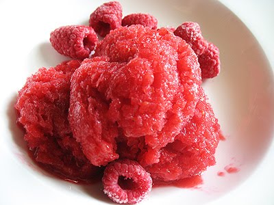 Tart Raspberry Sorbet with a Hint of Heat