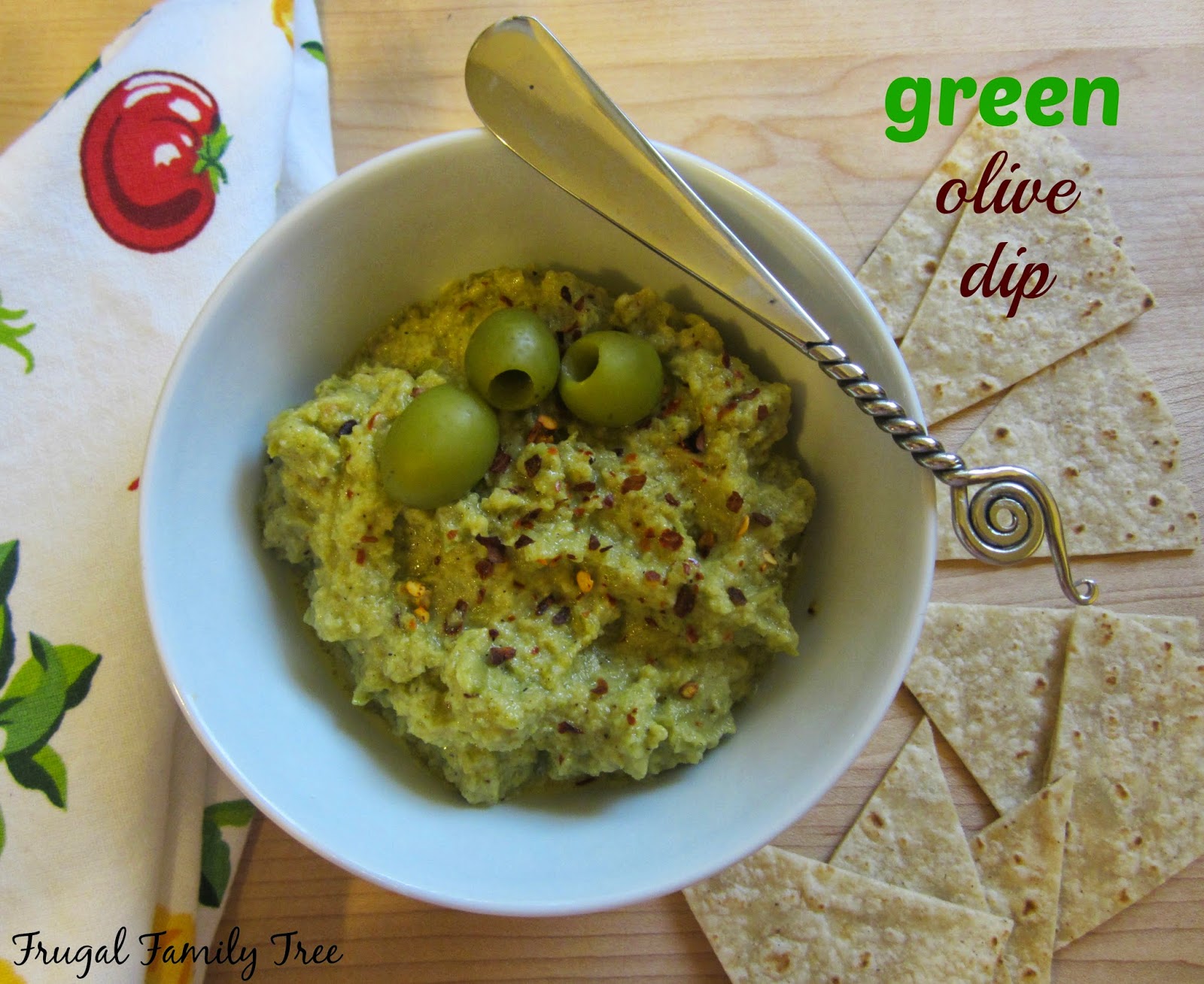 Green Olive Dip With Lindsay Olives #sponsored | Frugal Family Tree