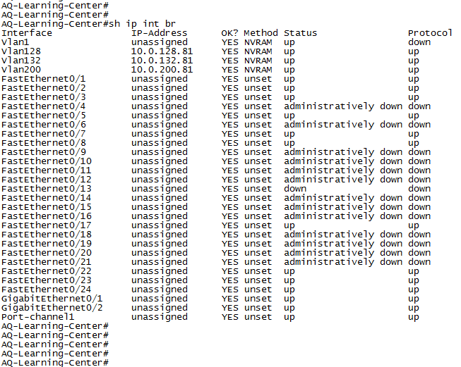 cisco switch useful commands list AQ Learning Center AQ