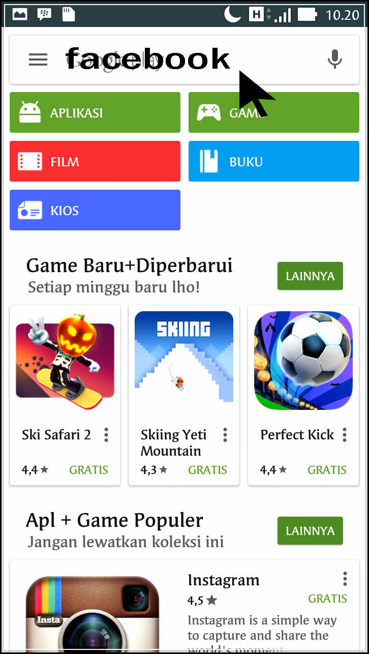 Cara mendaftar Facebook gratis Lewat Ponsel - Juragancara.com