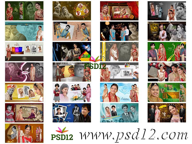 Download 50 12x24 New Wedding Album Psd Files 2019 PSD Mockup Templates