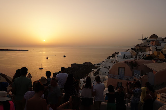 Coucher de soleil à Oia