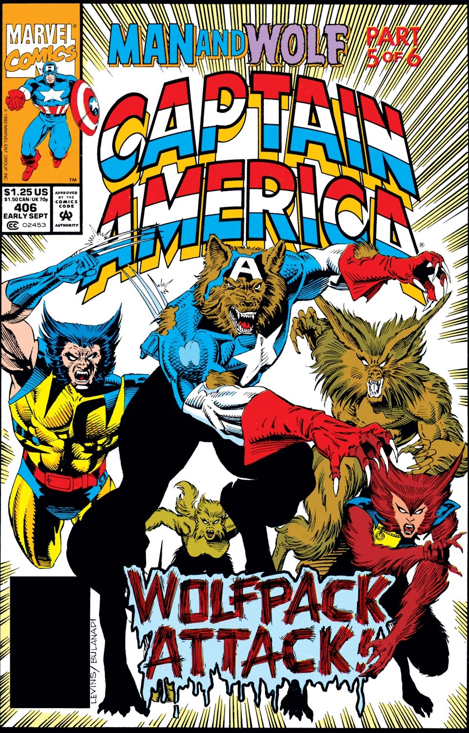 Read online Captain America (1968) comic -  Issue #406 - 1