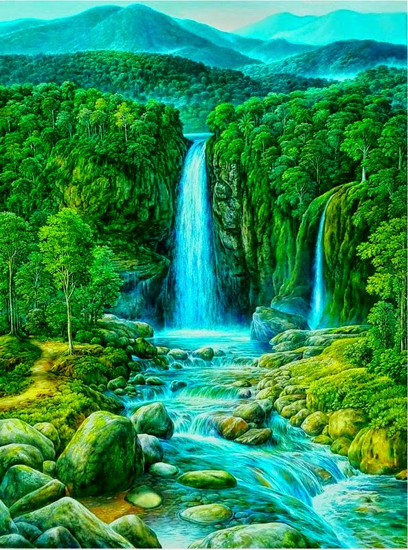 pinturas-al-oleo-de-paisajes-naturales paisajes-naturales-cuadros-realistas
