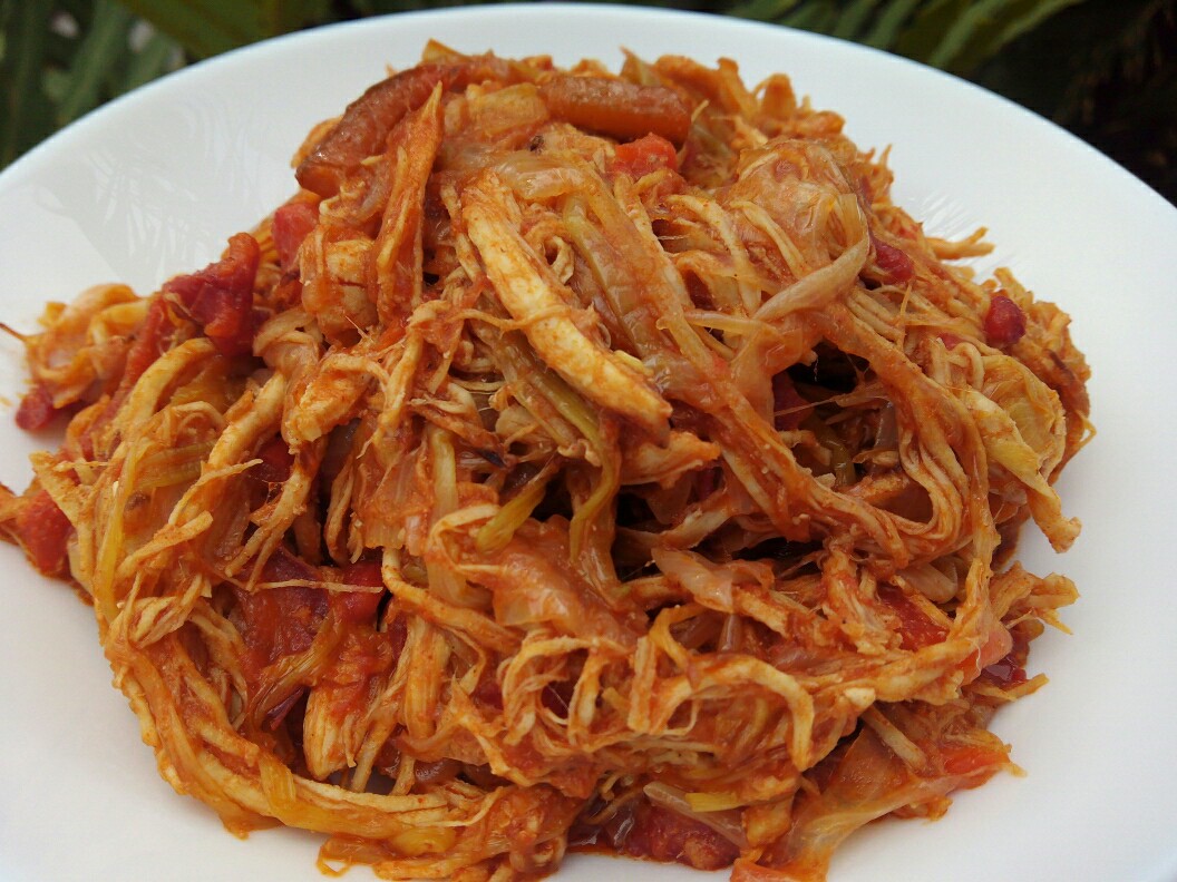 Luzmary y sus recetas caseras POLLO DESMECHADO EN GM E