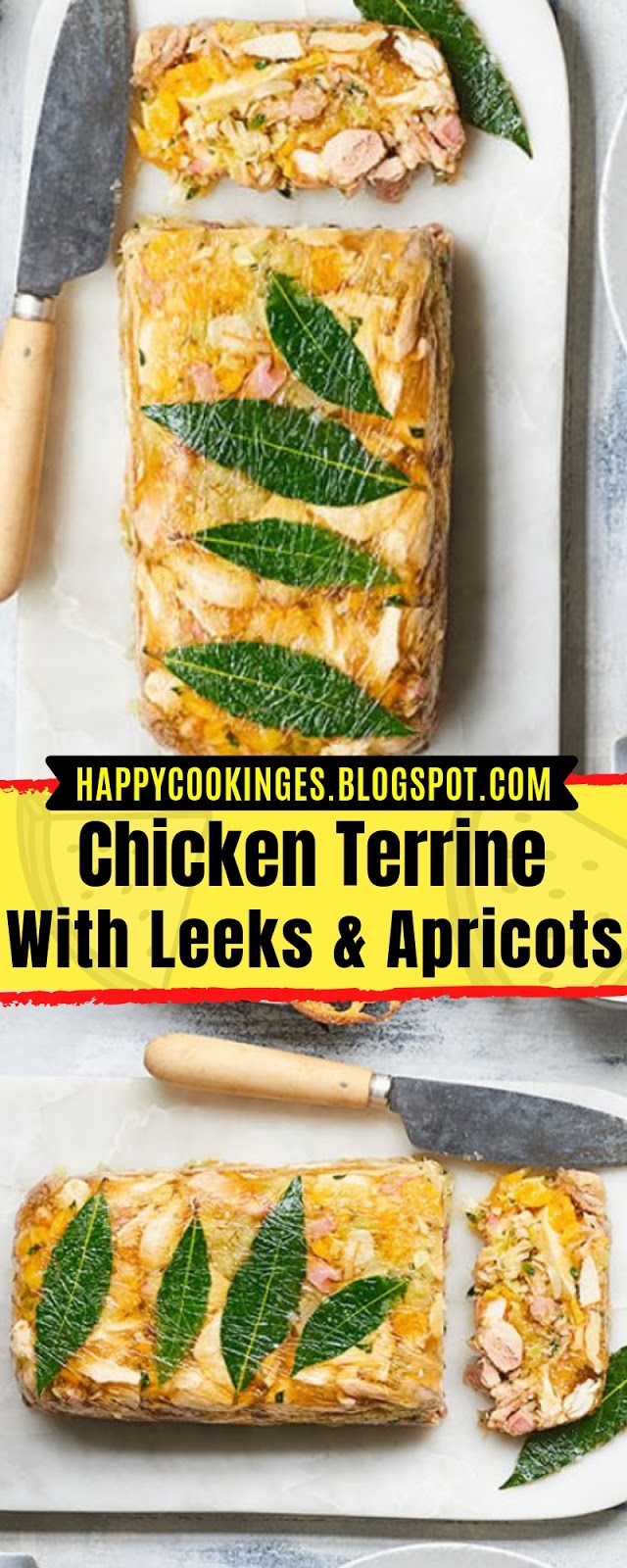 Chicken Terrine With Leeks & Apricots