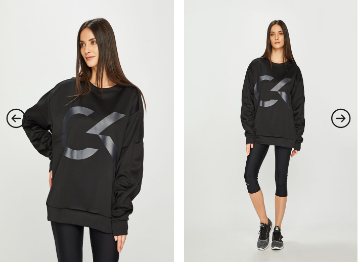 Bluza femei originala Calvin Klein Performance neagra pret mic online Bluza femei originala Calvin Klein Performance neagra pret mic online